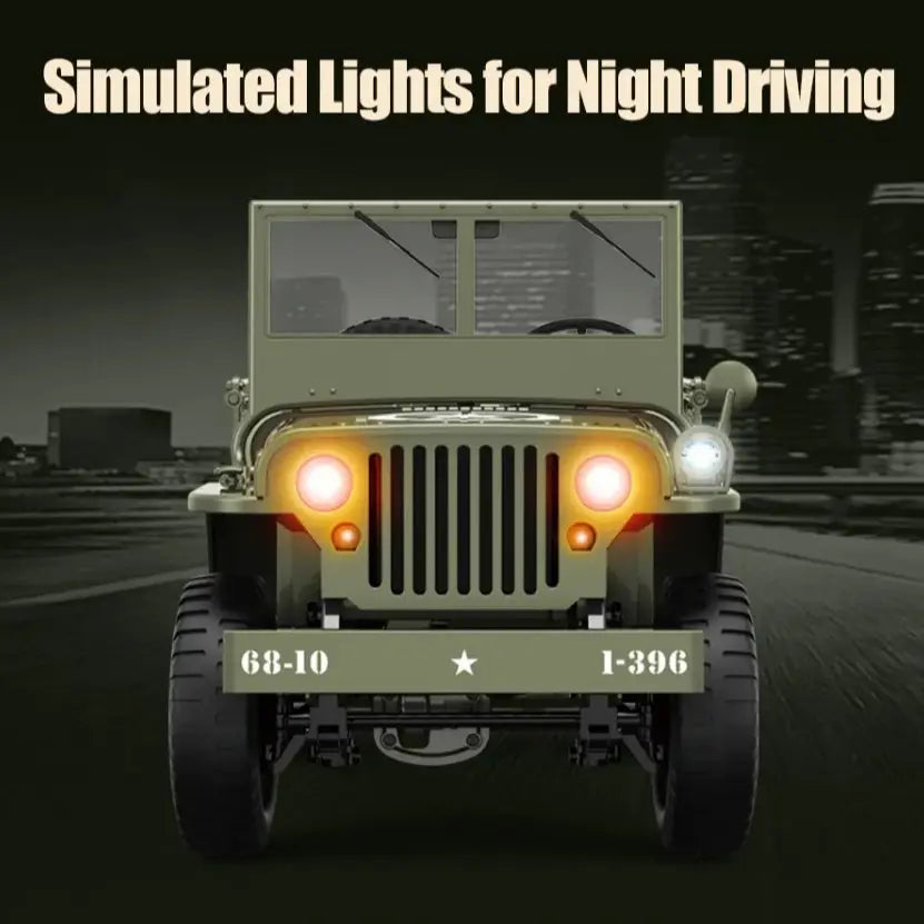 Auto a Control Remoto - 1/10 Classic 1941 Jeep Willys - JJRC C8815 JJRC