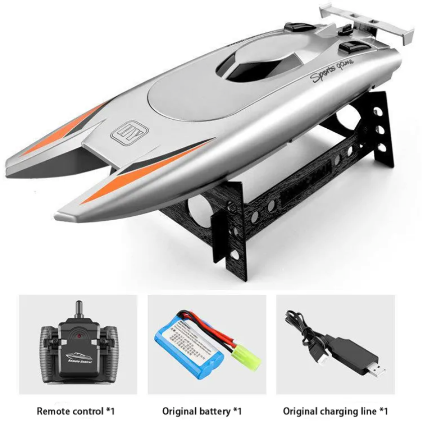 Lancha a Control Remoto - 320mm Catamarán Motor Dual - YILE TOYS 805 - Jugueteria del Sur