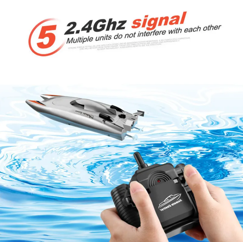 Lancha a Control Remoto - 320mm Catamarán Motor Dual - YILE TOYS 805 - Jugueteria del Sur