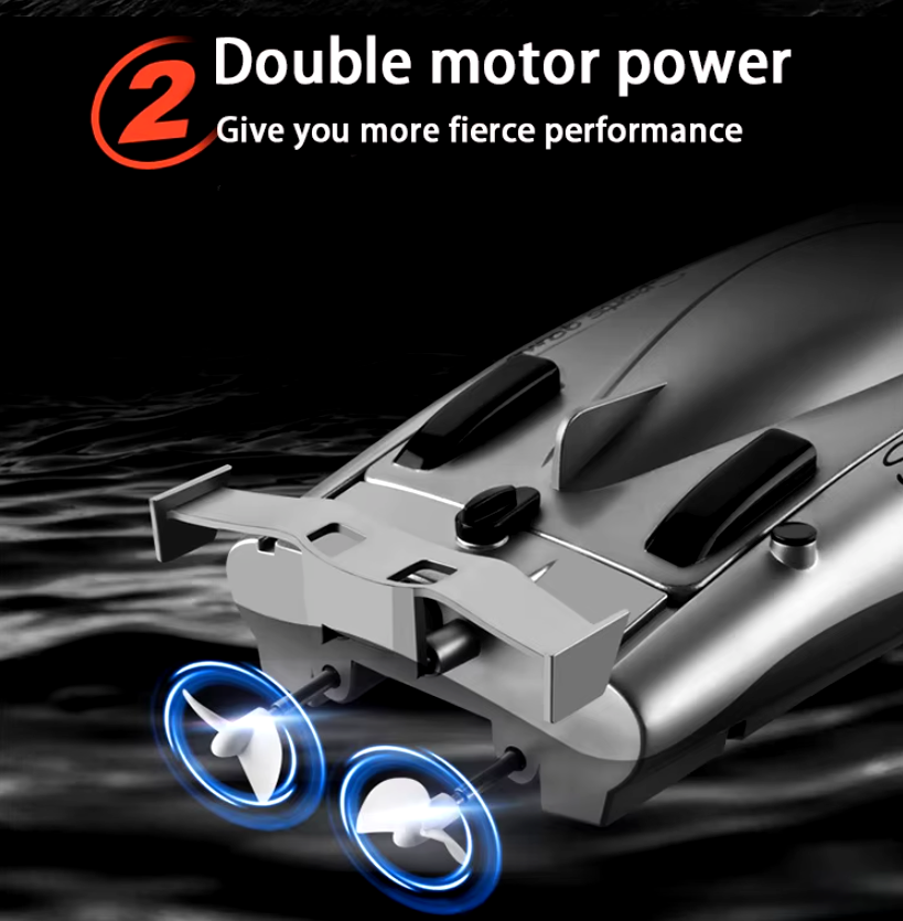 Lancha a Control Remoto - 320mm Catamarán Motor Dual - YILE TOYS 805 - Jugueteria del Sur