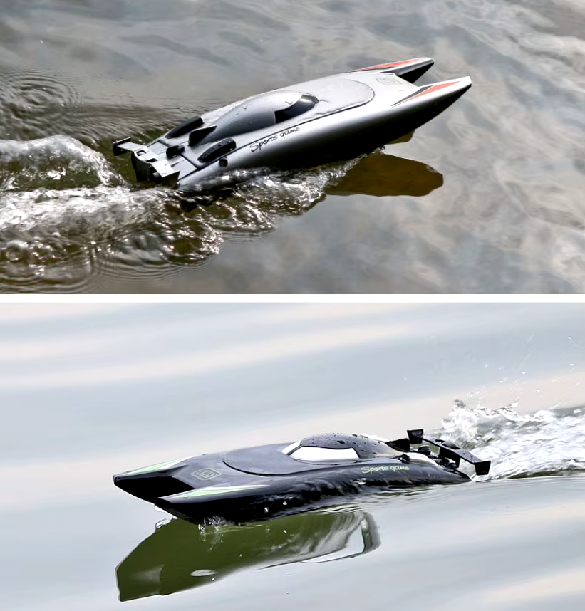 Lancha a Control Remoto - 320mm Catamarán Motor Dual - YILE TOYS 805 - Jugueteria del Sur