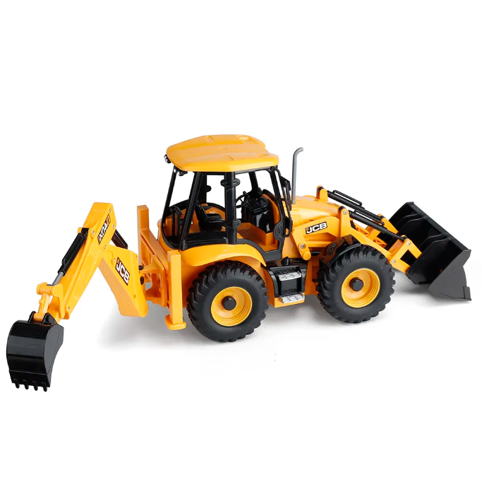 Máquina a Control Remoto - 1/20 Retro Excavadora JCB - Double Eagle E589 - Jugueteria del Sur