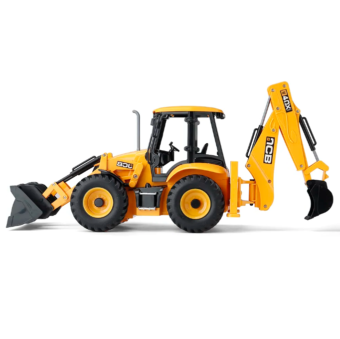 Máquina a Control Remoto - 1/20 Retro Excavadora JCB - Double Eagle E589 - Jugueteria del Sur