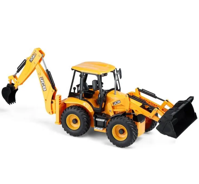 Máquina a Control Remoto - 1/20 Retro Excavadora JCB - Double Eagle E589 - Jugueteria del Sur
