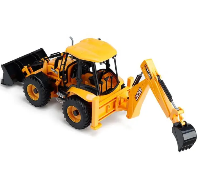 Máquina a Control Remoto - 1/20 Retro Excavadora JCB - Double Eagle E589 - Jugueteria del Sur