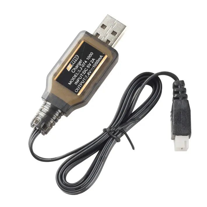 FUXIU – Chargeur USB 7,4V 2S Li-ion XH-3P – 2000mA/1000mA/500mA, Intelligent, Protection Inversion