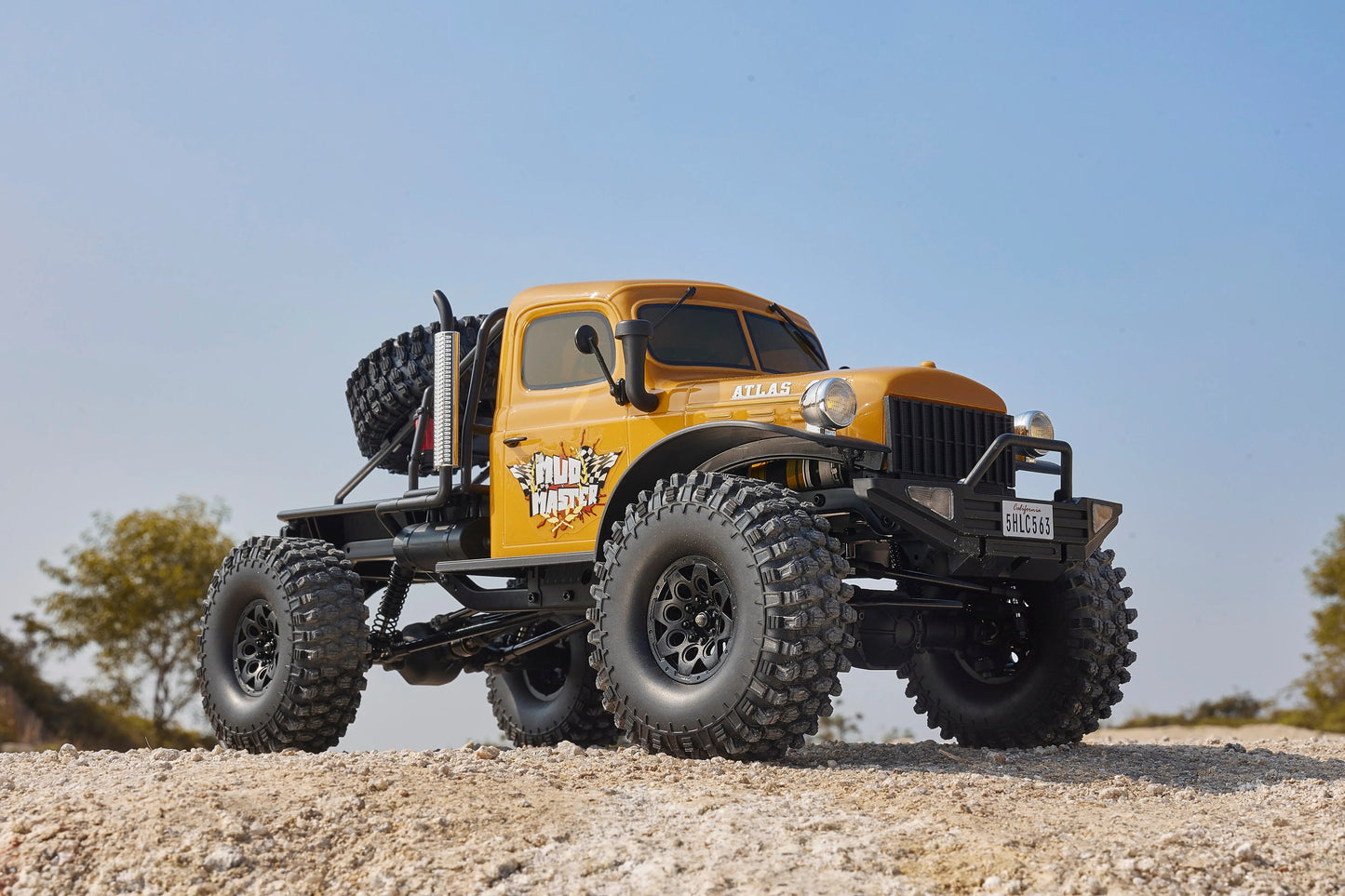 Auto a Control Remoto - 1/10 Atlas Mud Master - FMS Amarillo, Naranjo o Azul - Jugueteria del Sur