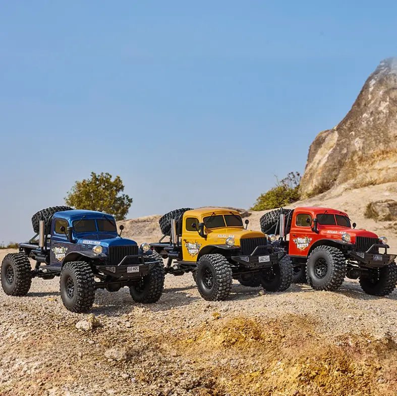 Auto a Control Remoto - 1/10 Atlas Mud Master - FMS Amarillo, Naranjo o Azul - Jugueteria del Sur