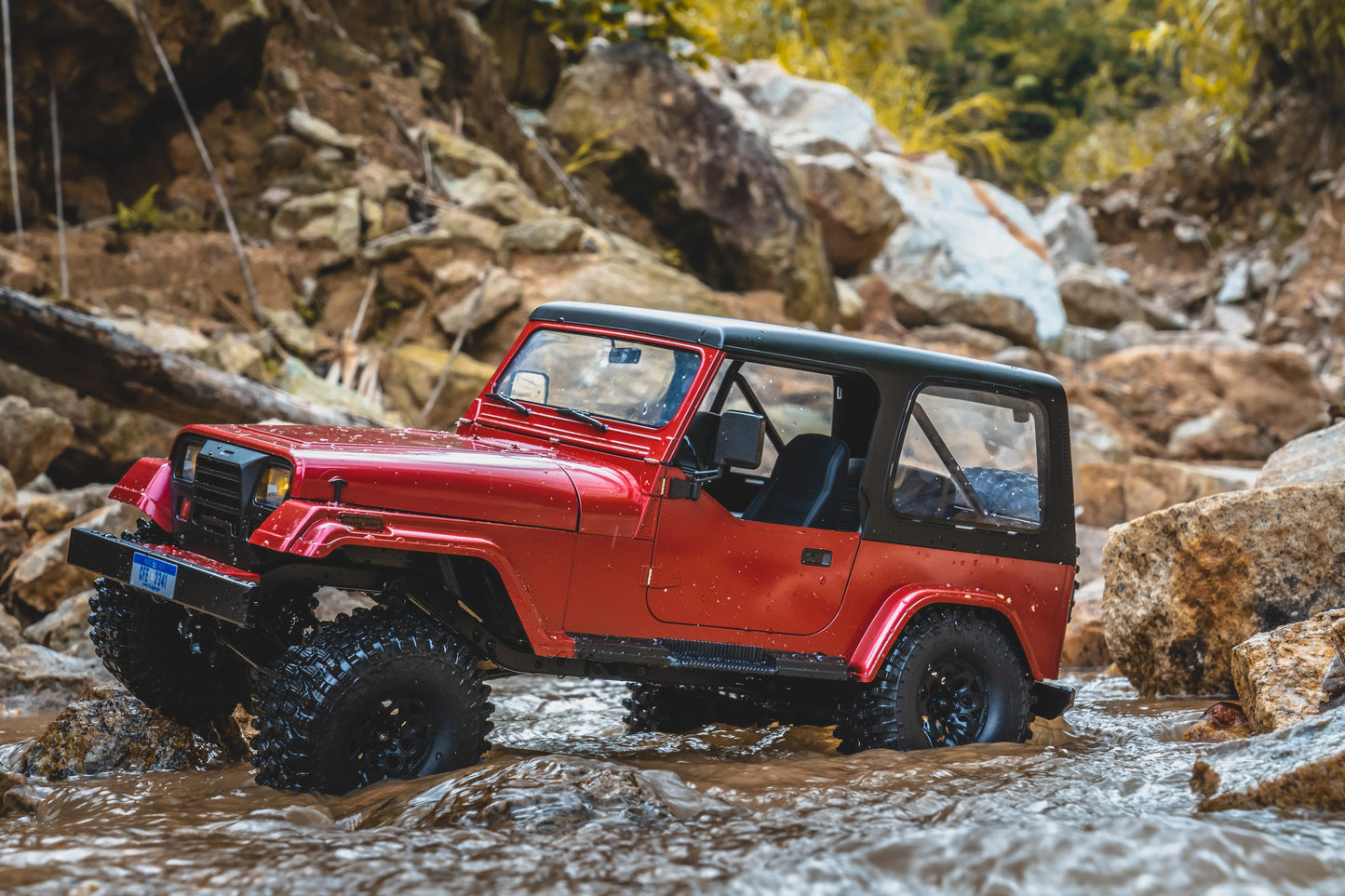 Auto a Control Remoto - 1/10 Mashigan Rock Crawler - FMS V2 - Jugueteria del Sur