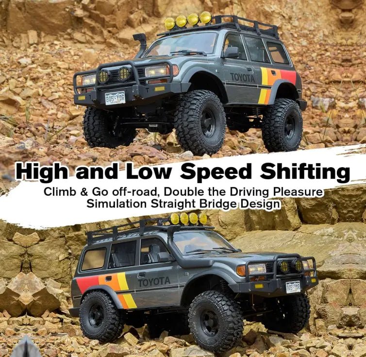 Auto a Control Remoto - 1/10 Toyota Land Cruiser 80 - FMS FCX10 LC80 - Jugueteria del Sur