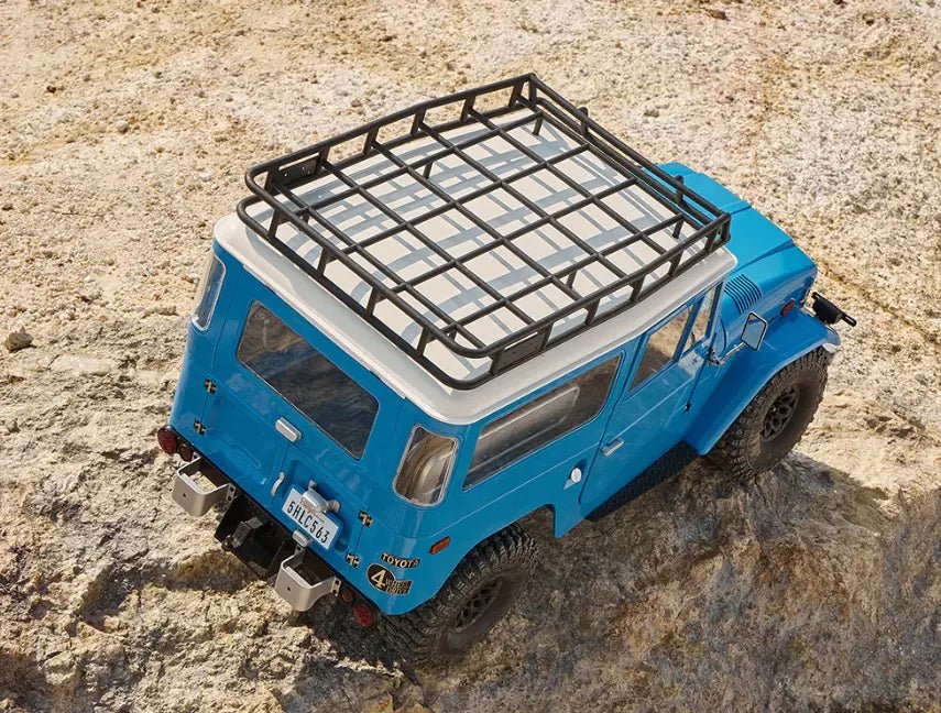 Auto a Control Remoto - 1/10 Toyota Land Cruiser FJ40 - FMS Amarillo o Azul - Jugueteria del Sur