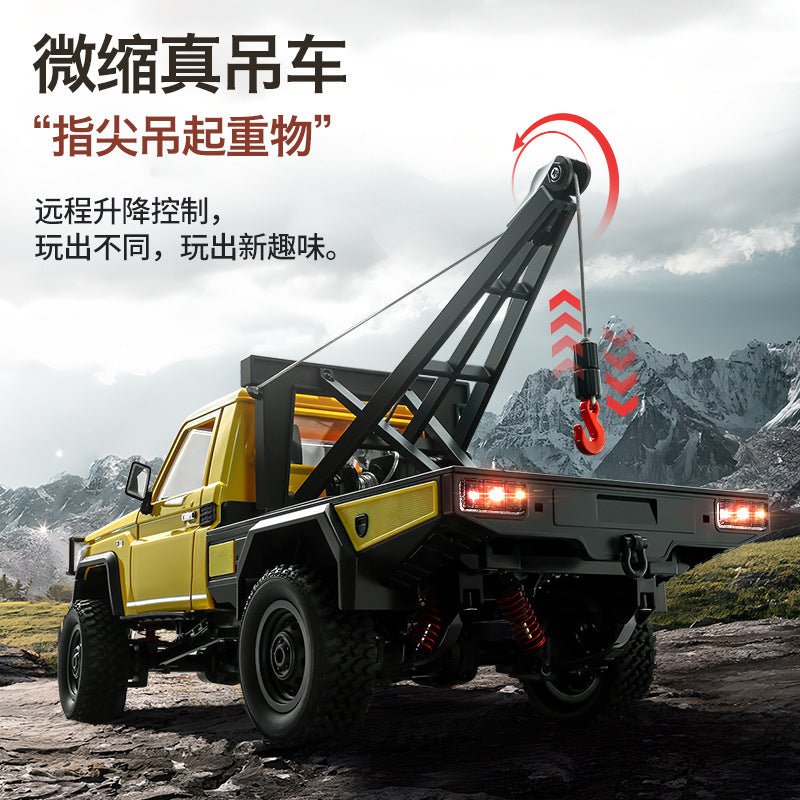 Auto a Control Remoto - 1/12 Camioneta Grúa TOYOTA Land Cruiser - MN82T Rojo o Amarillo - Jugueteria del Sur