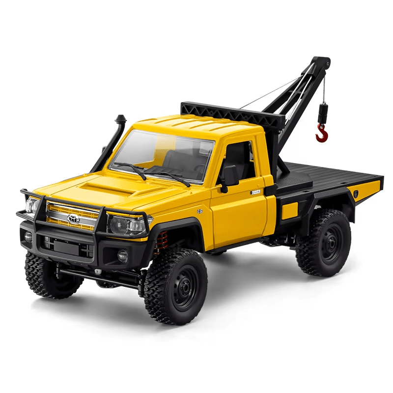 Auto a Control Remoto - 1/12 Camioneta Grúa TOYOTA Land Cruiser - MN82T Rojo o Amarillo - Jugueteria del Sur