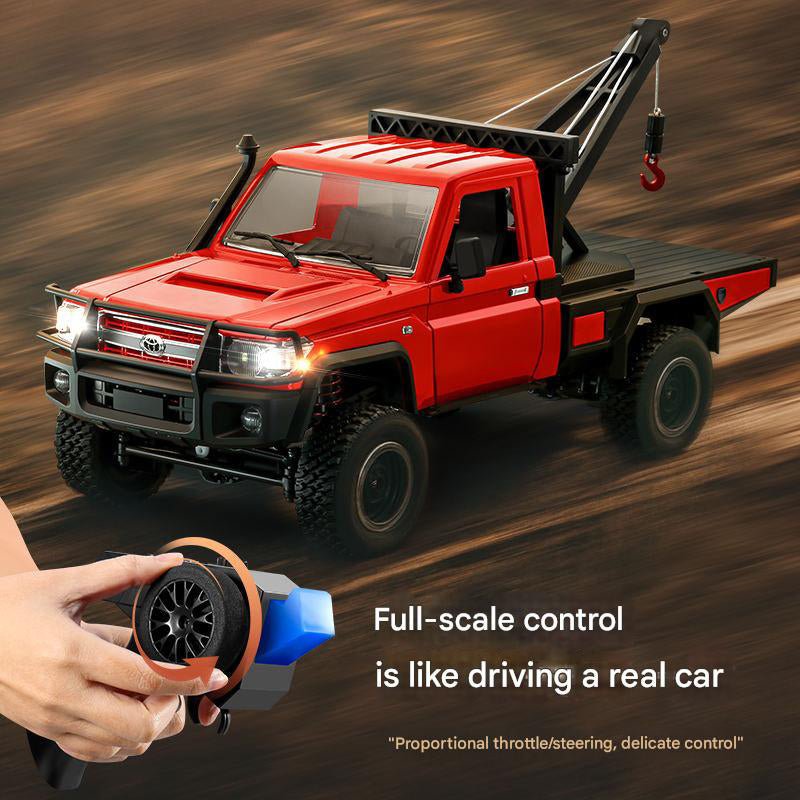 Auto a Control Remoto - 1/12 Camioneta Grúa TOYOTA Land Cruiser - MN82T Rojo o Amarillo - Jugueteria del Sur