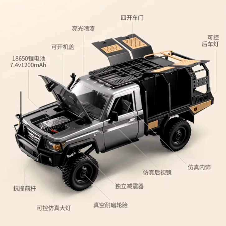 Auto a Control Remoto - 1/12 Camioneta TOYOTA Land Cruiser - MN82S - Jugueteria del Sur