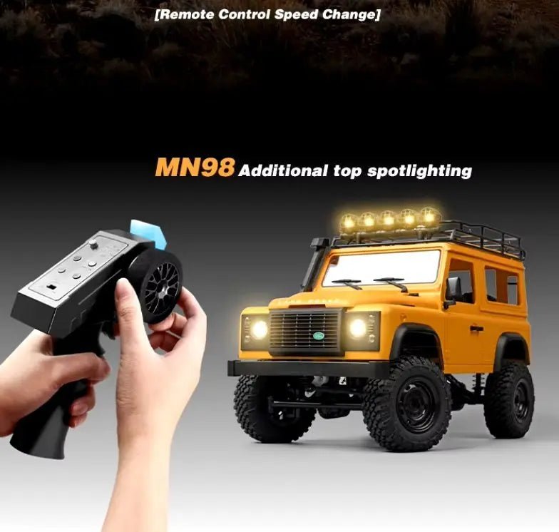 Auto a Control Remoto - 1/12 Land Rover Defender 90 - MN98 Versión II - Jugueteria del Sur