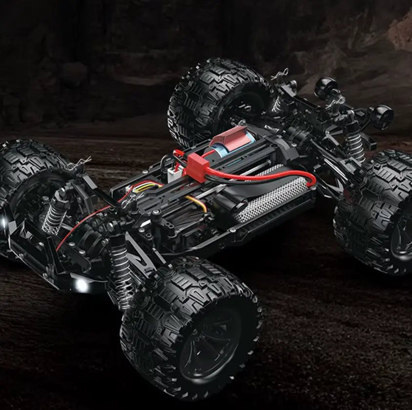 Auto a Control Remoto - 1/14 Camioneta KP FAST - KF18 Negro y Rojo - Jugueteria del Sur
