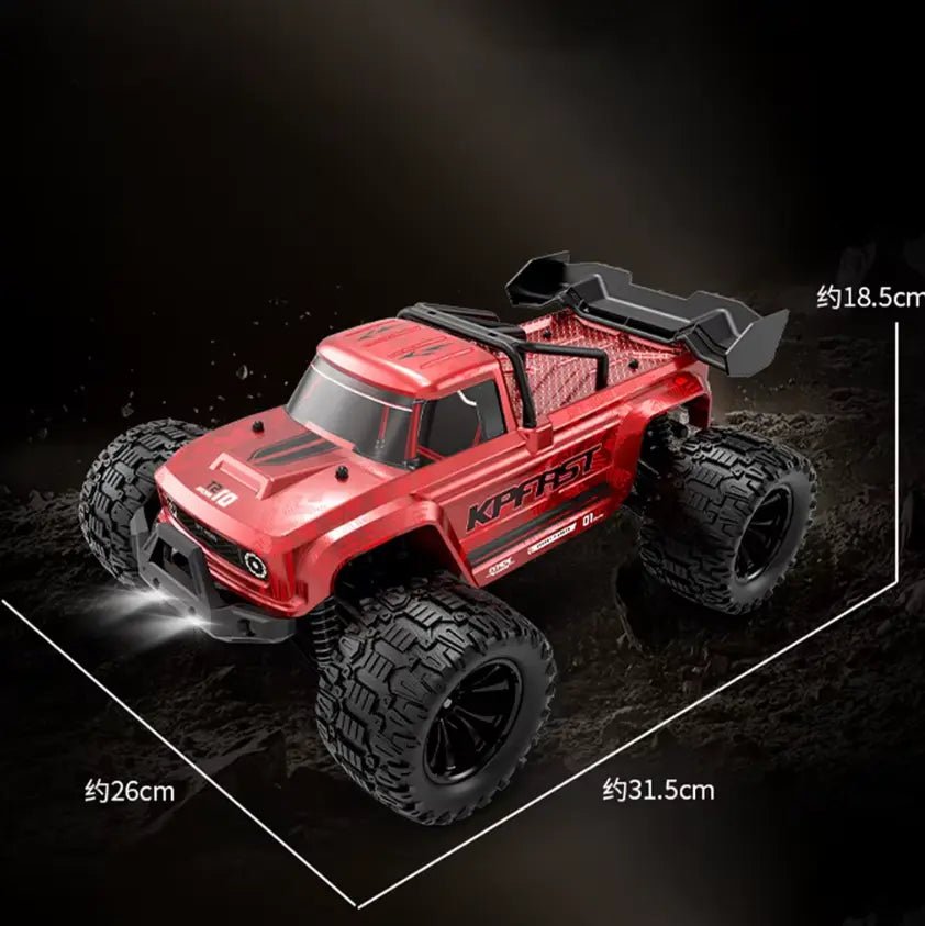 Auto a Control Remoto - 1/14 Camioneta KP FAST - KF18 Negro y Rojo - Jugueteria del Sur