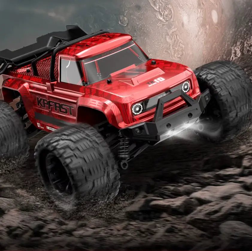 Auto a Control Remoto - 1/14 Camioneta KP FAST - KF18 Negro y Rojo - Jugueteria del Sur