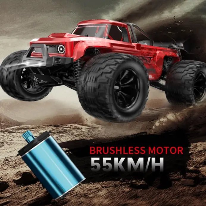 Auto a Control Remoto - 1/14 Camioneta KP FAST - KF18 Negro y Rojo - Jugueteria del Sur