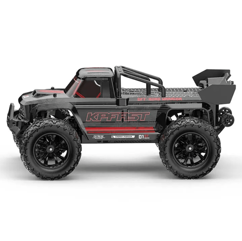 Auto a Control Remoto - 1/14 Camioneta KP FAST - KF18 Negro y Rojo - Jugueteria del Sur