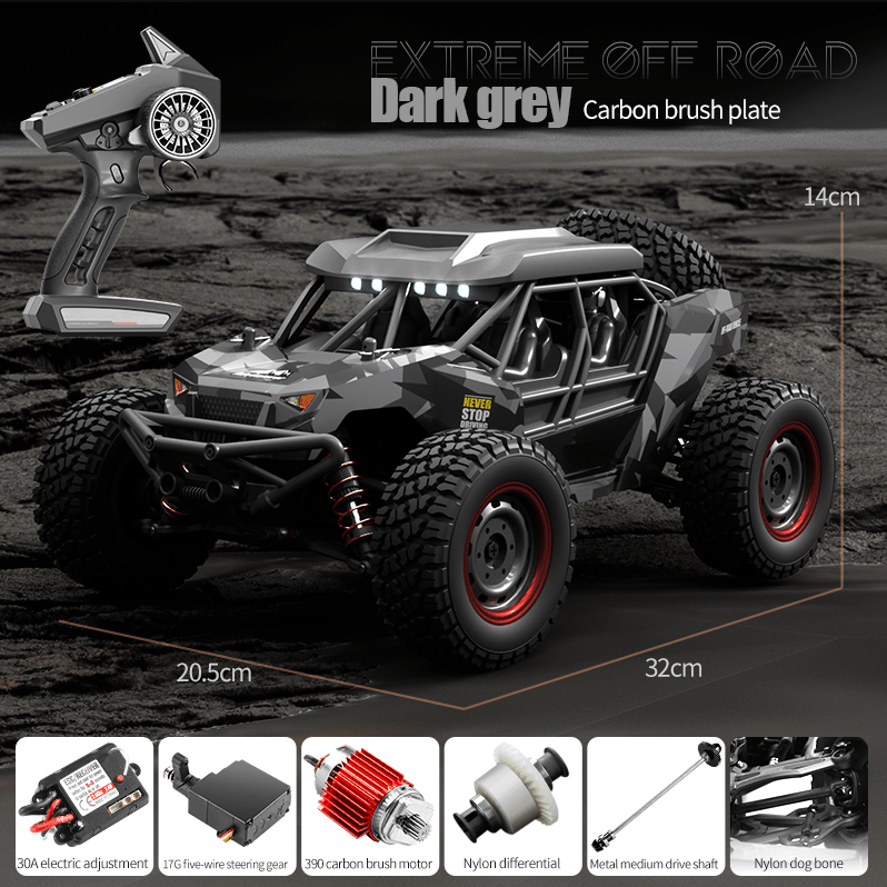 Auto a Control Remoto - 1/16 Adventurer Buggy - SCY 16106 Gris o Rojo - Jugueteria del Sur