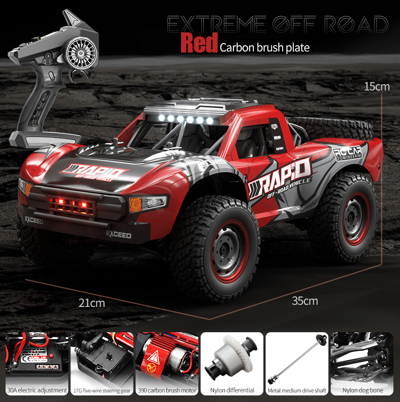 Auto a Control Remoto - 1/16 Rally Baja Rapid - SCY 16105 Rojo o Azul - Jugueteria del Sur