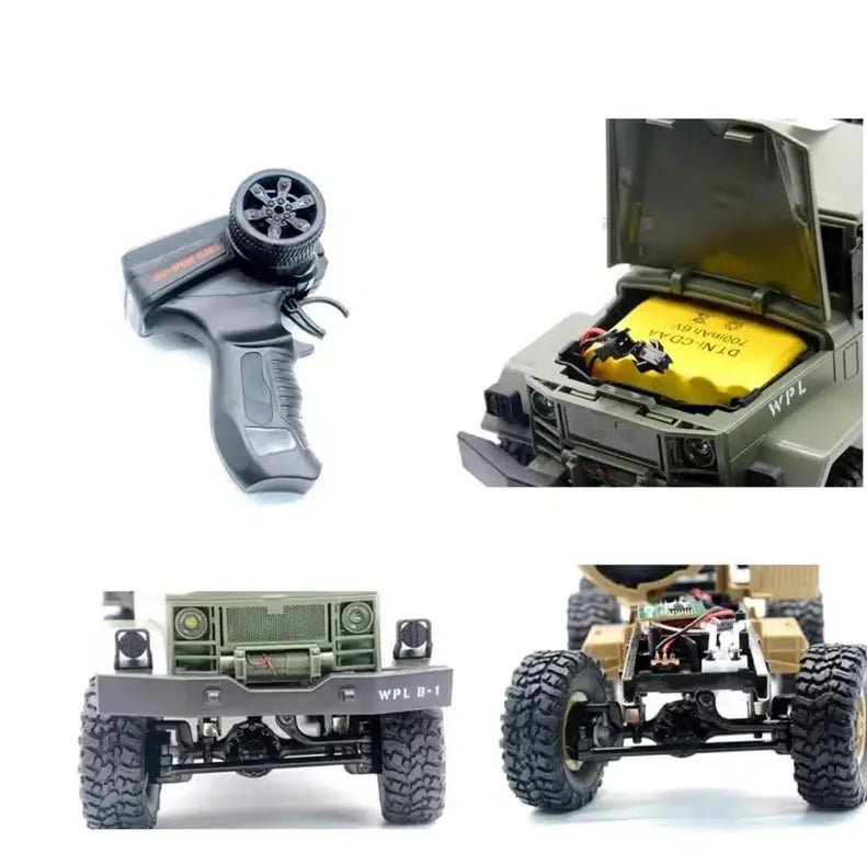 Auto a Control Remoto - 1/18 Camión Militar - JJRC Q69 - YW - Jugueteria del Sur