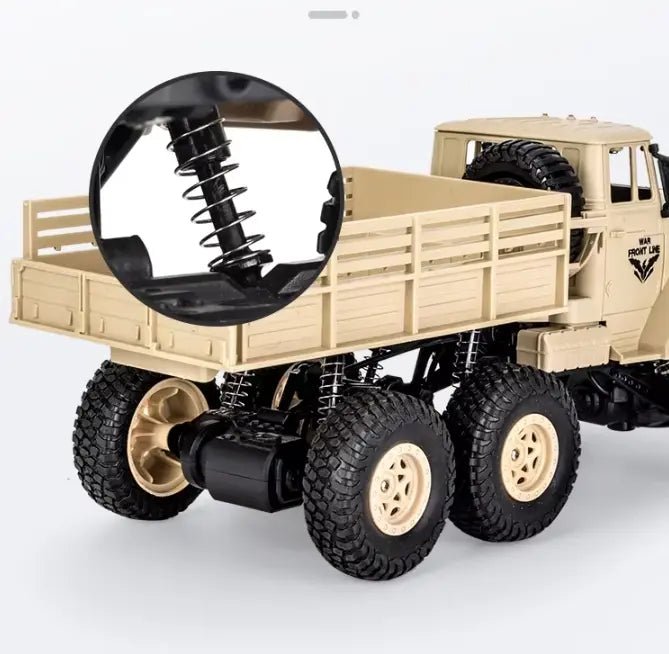 Auto a Control Remoto - 1/18 Camión Militar - JJRC Q69 - YW - Jugueteria del Sur