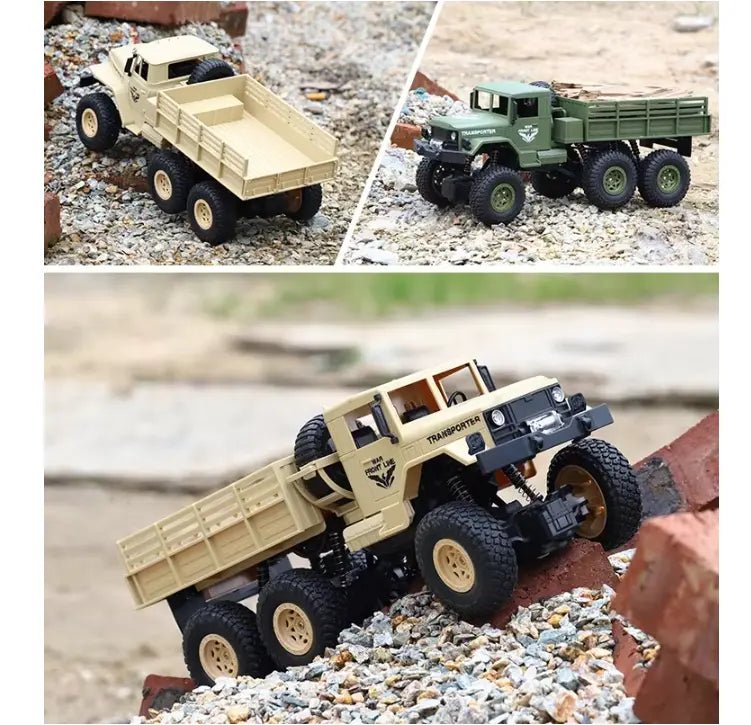 Auto a Control Remoto - 1/18 Camión Militar - JJRC Q69 - YW - Jugueteria del Sur