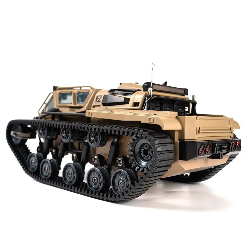 Auto a Control Remoto - 1/18 Tanque Anfibio Ripsaw - JJRC C8812 Negro o Cafe - Jugueteria del Sur
