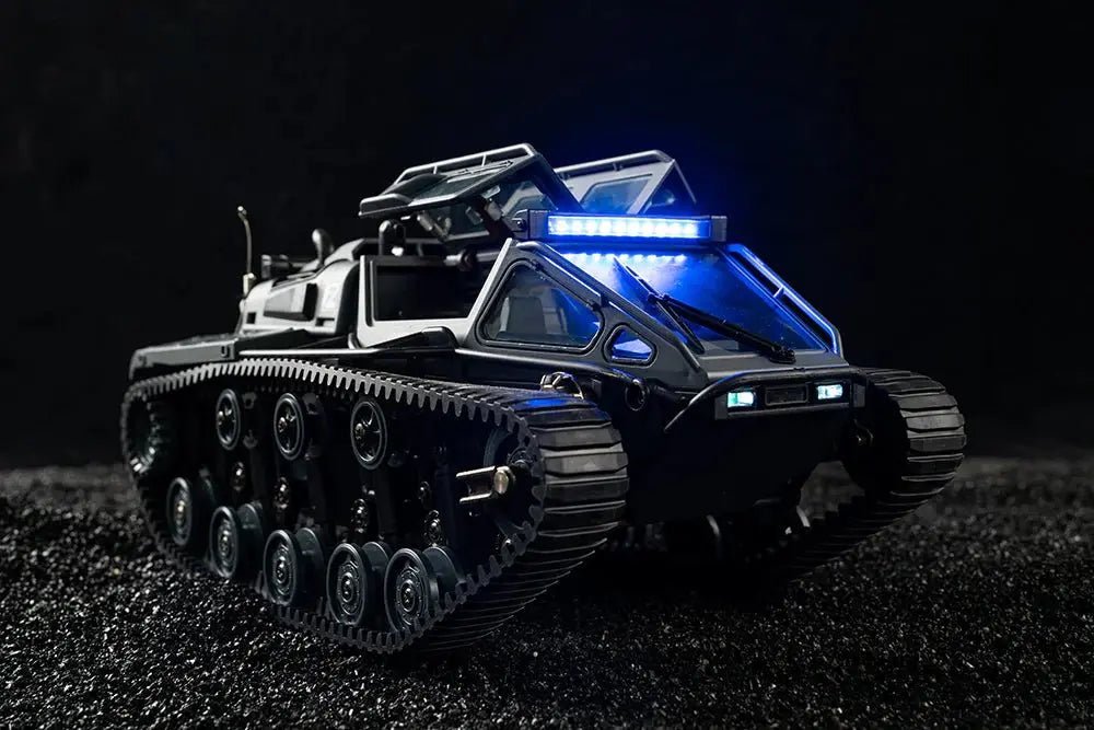 Auto a Control Remoto - 1/18 Tanque Anfibio Ripsaw - JJRC C8812 Negro o Cafe - Jugueteria del Sur