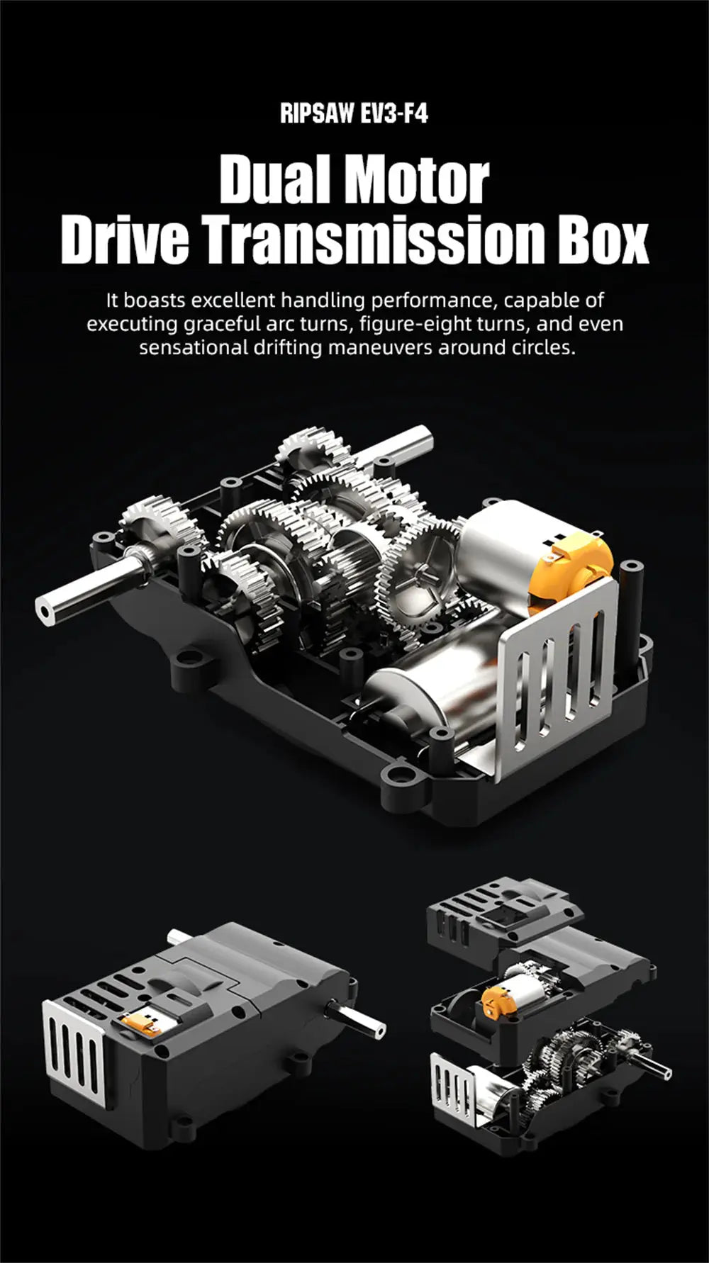 Auto a Control Remoto - 1/18 Tanque Anfibio Ripsaw - JJRC C8812 Negro o Cafe - Jugueteria del Sur