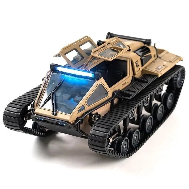 Auto a Control Remoto - 1/18 Tanque Anfibio Ripsaw - JJRC C8812 Negro o Cafe - Jugueteria del Sur