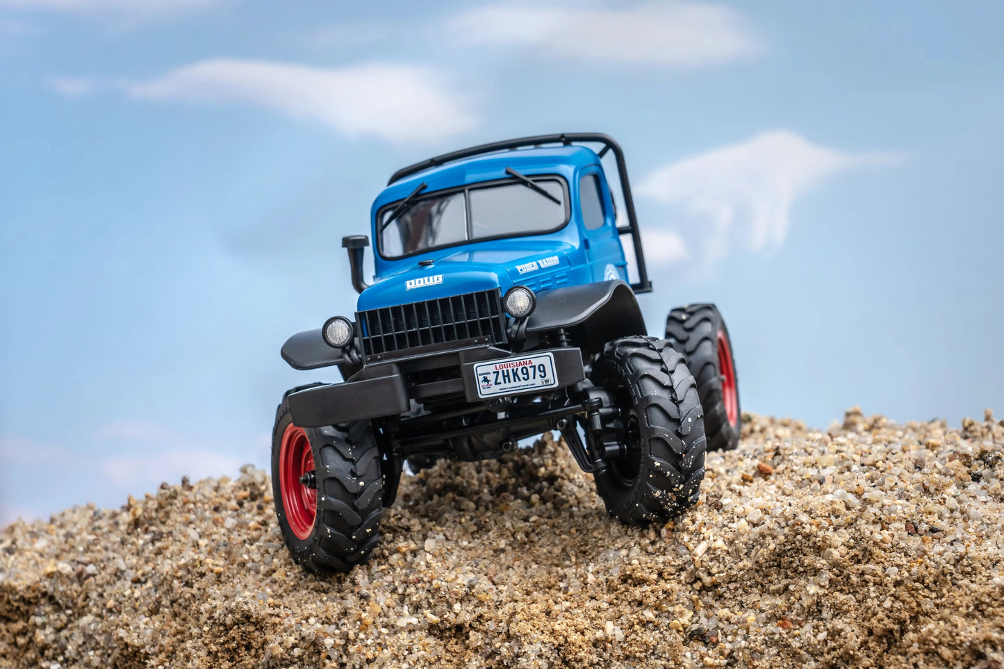 Auto a Control Remoto - 1/24 Power Wagon - FMS FCX24 Amarillo, Azul o Rojo - Jugueteria del Sur