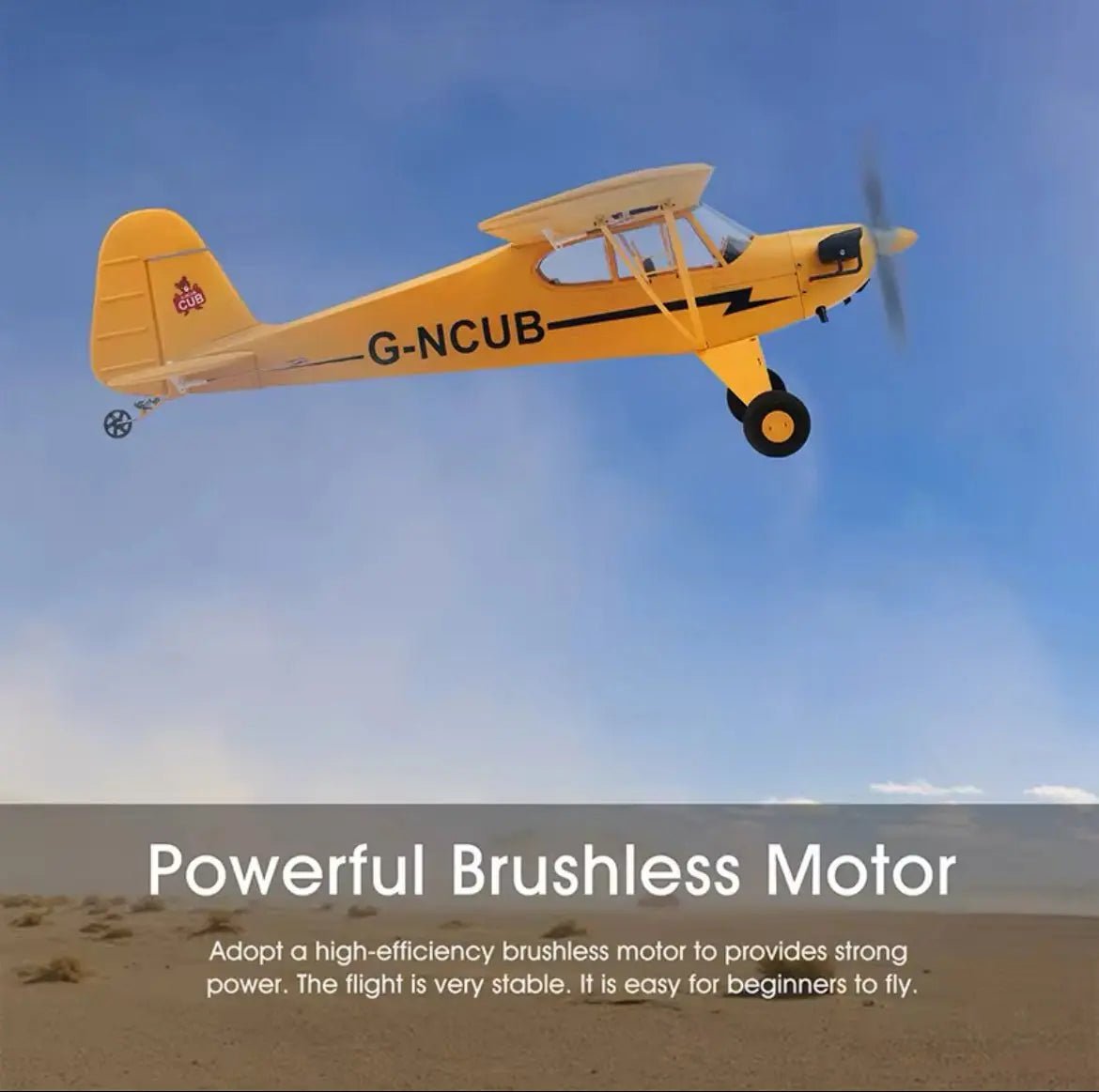 Avión a Control Remoto - 500mm Piper Skylark J3 Weily - Wltoys A160 - Jugueteria del Sur