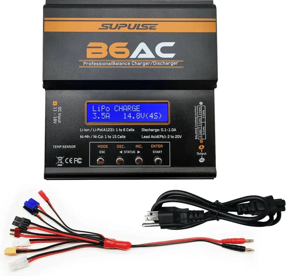 Cargador De Batería - 1s a 6s 80W B6AC Enchufe 220v - SUPULSE - Jugueteria del Sur