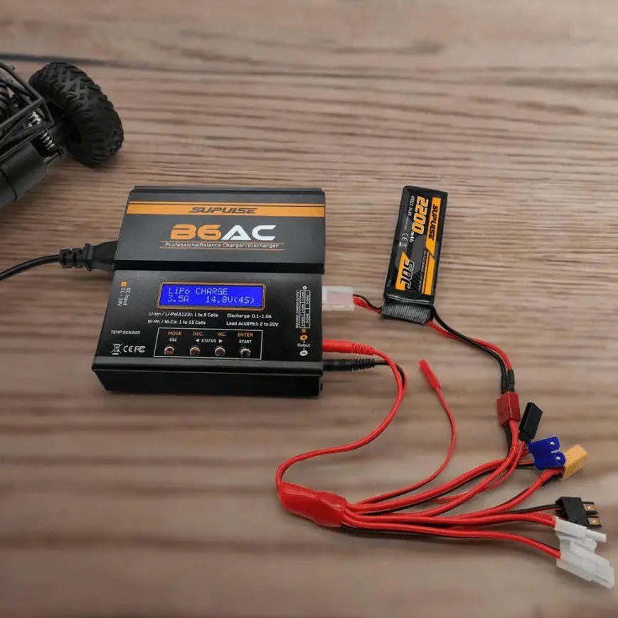 Cargador De Batería - 1s a 6s 80W B6AC Enchufe 220v - SUPULSE - Jugueteria del Sur