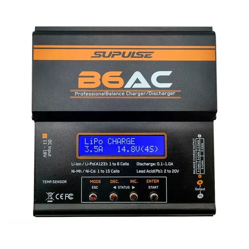 Cargador De Batería - 1s a 6s 80W B6AC Enchufe 220v - SUPULSE - Jugueteria del Sur