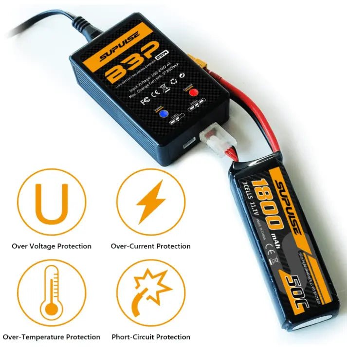 Cargador De Batería - 2s & 3s 25W B3 Pro Enchufe 220v - SUPULSE - Jugueteria del Sur
