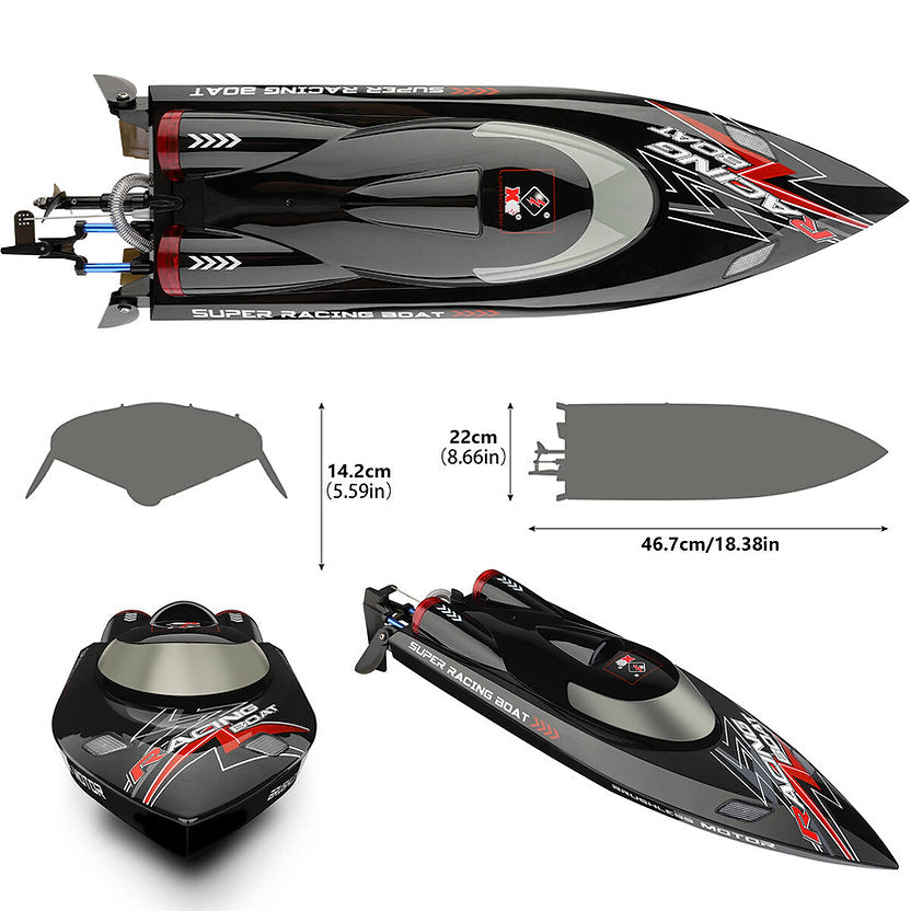 Lancha a Control Remoto - 467mm Sword Fish Racing - WLtoys WL916 - Jugueteria del Sur