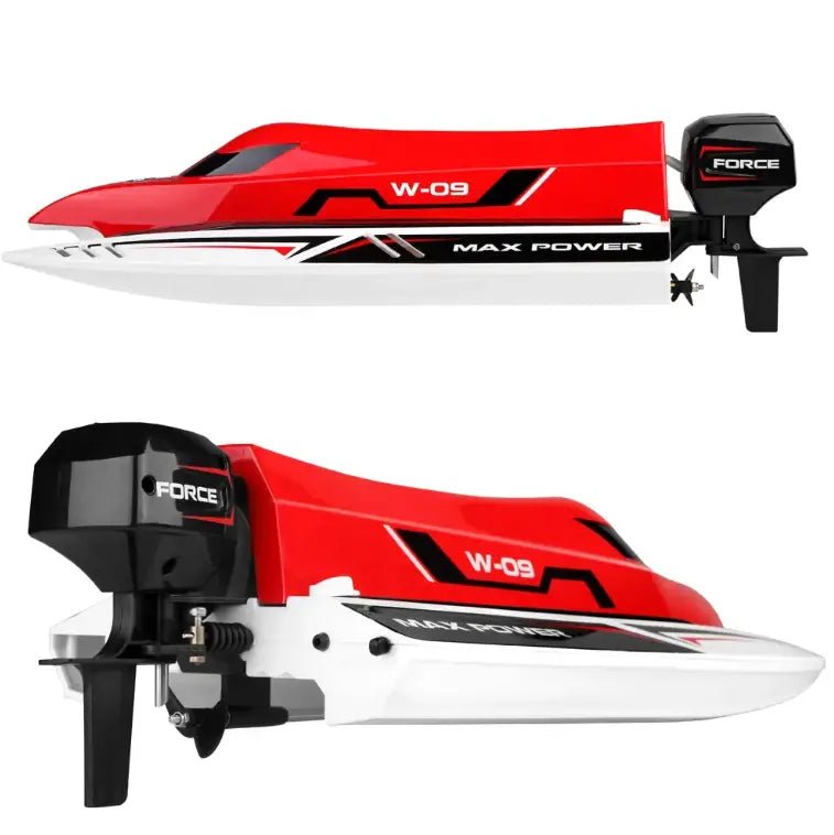 Lancha a Control Remoto - 430mm Catamarán F1 SHIP - WLtoys 915 Rojo - Jugueteria del Sur