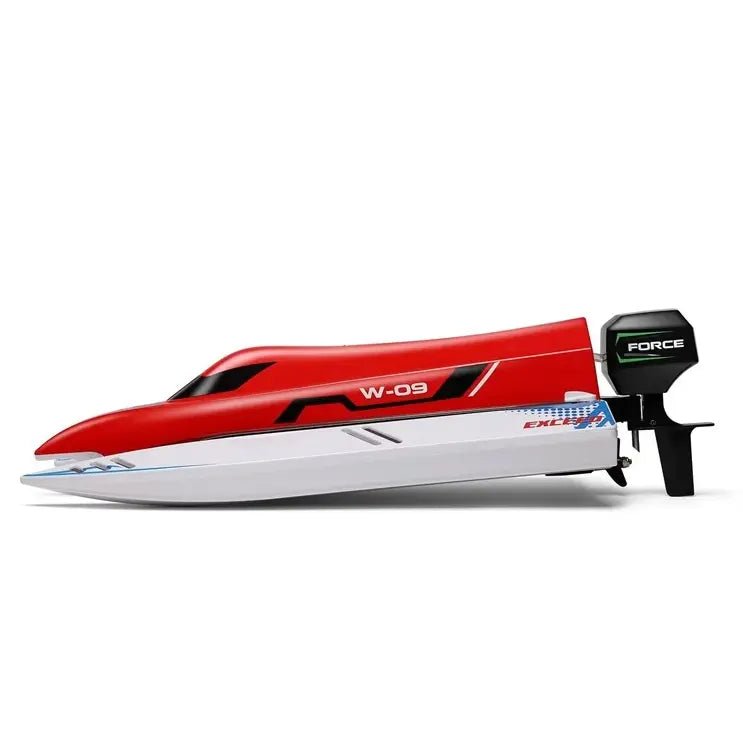 Lancha a Control Remoto - 430mm Catamarán F1 SHIP - WLtoys 915 Rojo - Jugueteria del Sur
