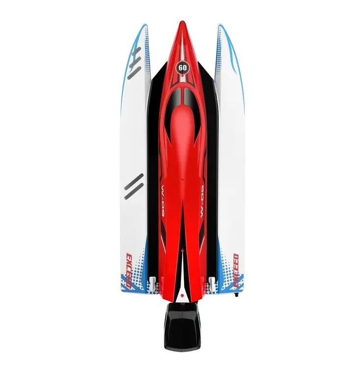 Lancha a Control Remoto - 430mm Catamarán F1 SHIP - WLtoys 915 Rojo - Jugueteria del Sur