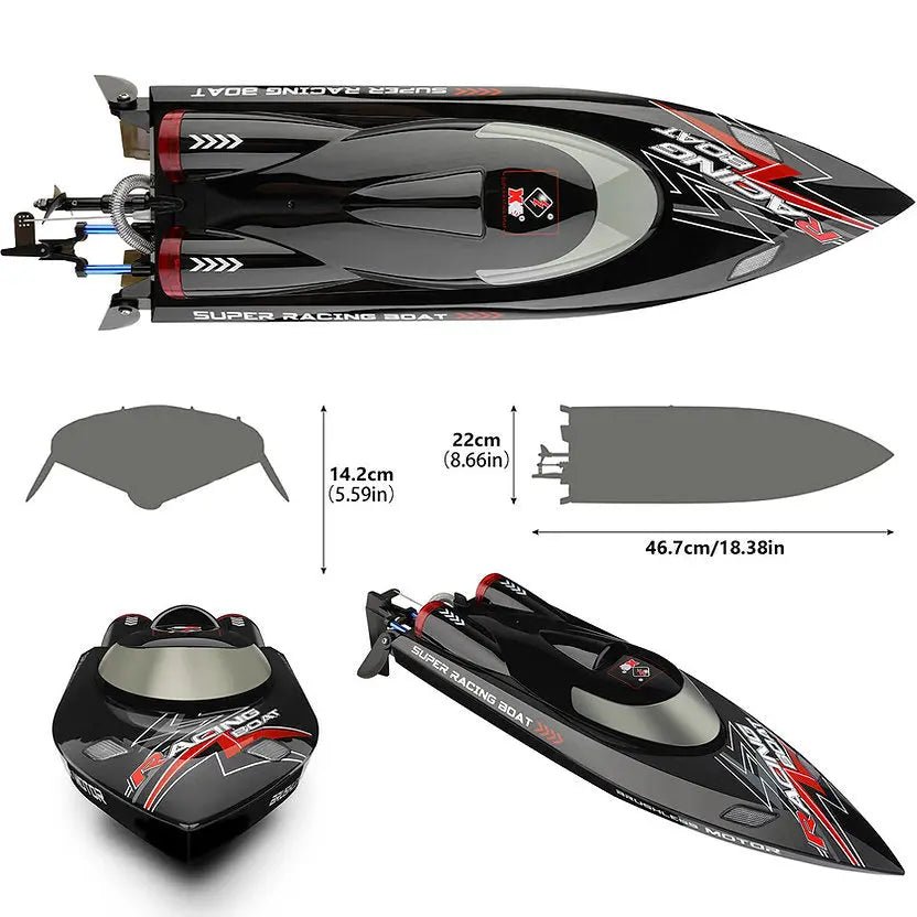 Lancha a Control Remoto - 467mm Sword Fish Racing - WLtoys WL916 - Jugueteria del Sur