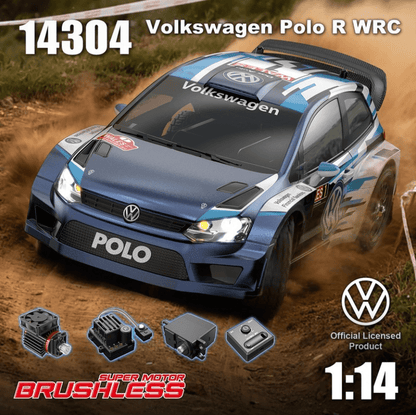 1/14 Rally VW Polo R WRC - MJX Hyper Go 14304 - Jugueteria del Sur