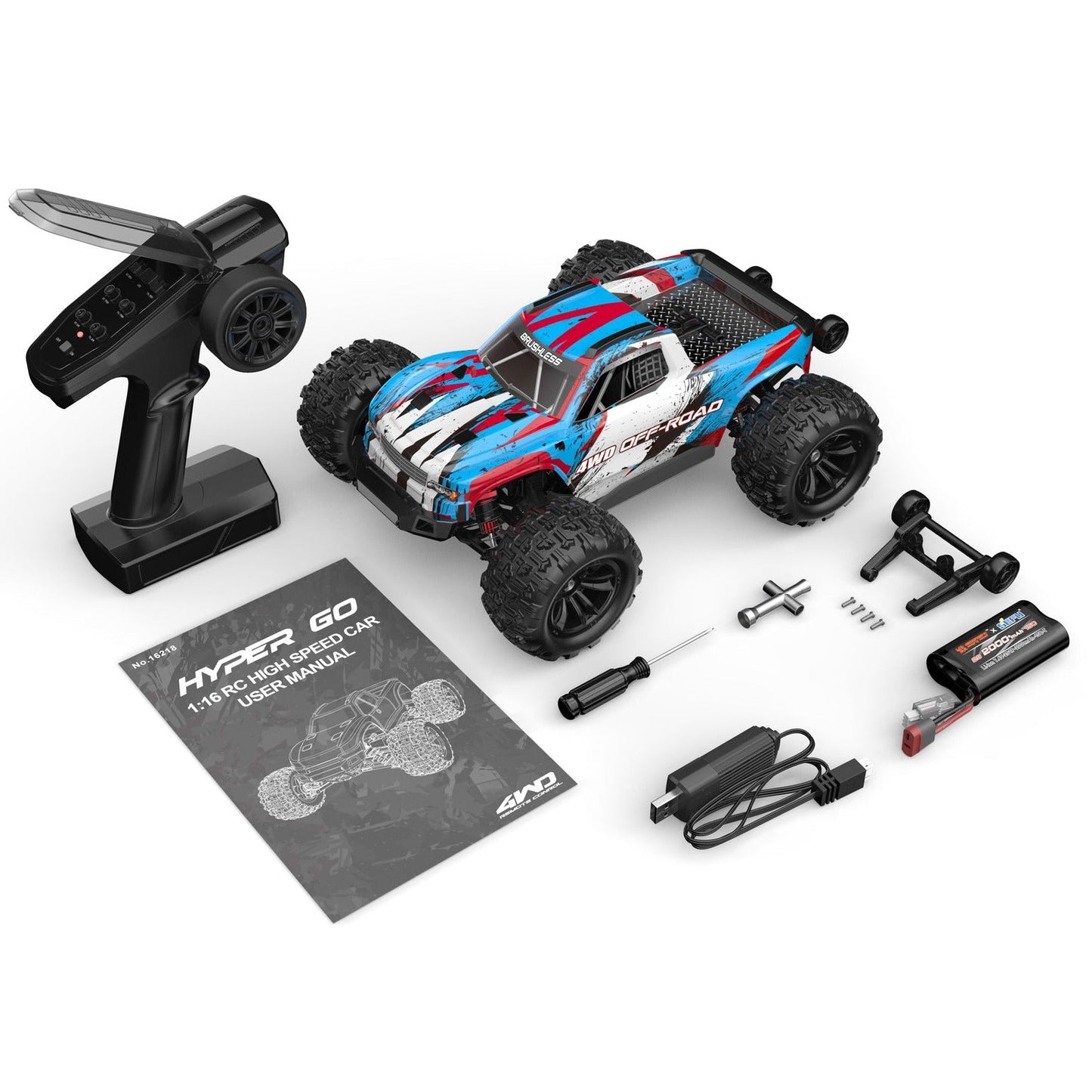 1/16 Camioneta 4WD Off-Road - MJX Hyper Go 16208 - Jugueteria del Sur