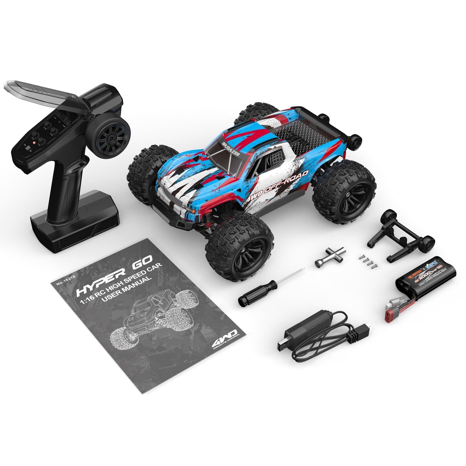 1/16 Camioneta 4WD Off-Road - MJX Hyper Go 16208 - Jugueteria del Sur