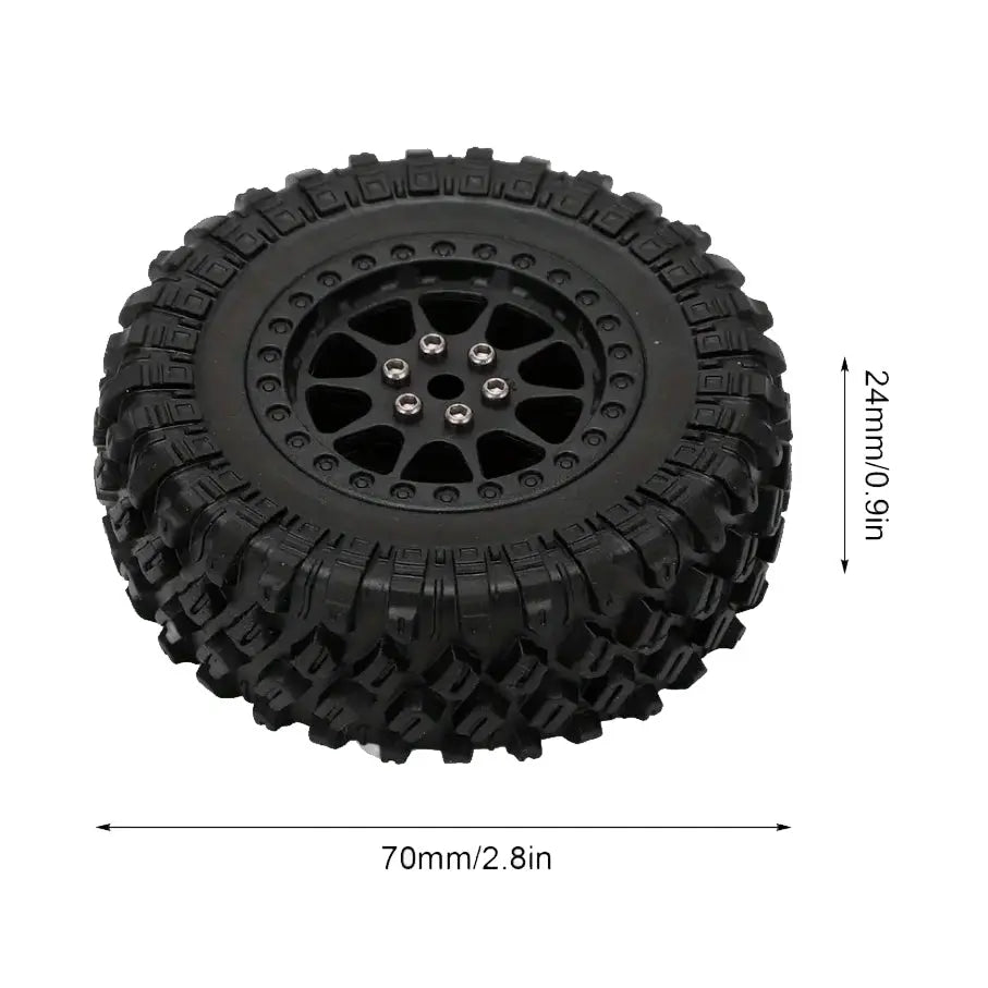 4 Neumáticos - Crawler - 5mm Hex. Genérico