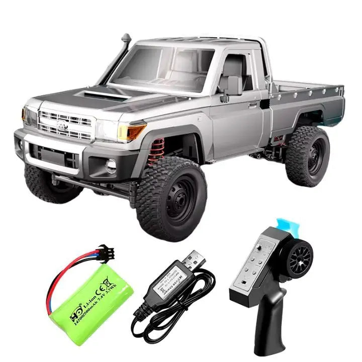 Auto a Control Remoto - 1/12 Camioneta TOYOTA Land Cruiser - MN82 PRO Gris MN Model